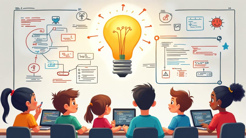 Critical thinking and problem-solving philosophy illustration